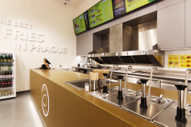 Jednotka rychlého občerstvení v Revoluční ulici